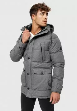 INDICODE JEANS TUSCON - Veste D'hiver - Grey Mix