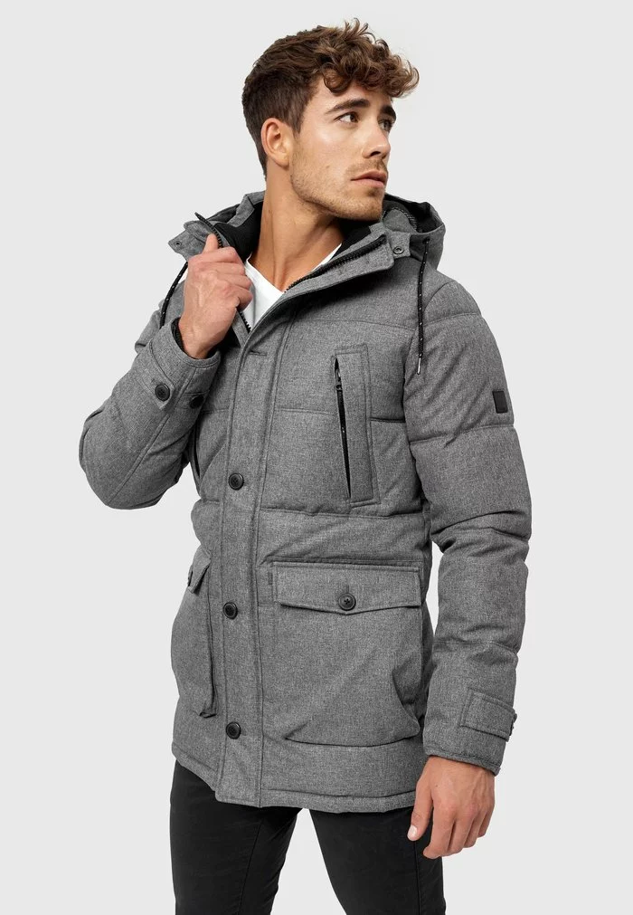INDICODE JEANS TUSCON - Veste D'hiver - Grey Mix 1 INDICODE JEANS TUSCON - Veste D'hiver - Grey Mix