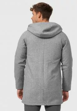 INDICODE JEANS MANTEL MARKS - Veste D'hiver - Lt Grey Mix -INDICODE JEANS Boutique 9a3e70eda2e844fe99877275a442dfef