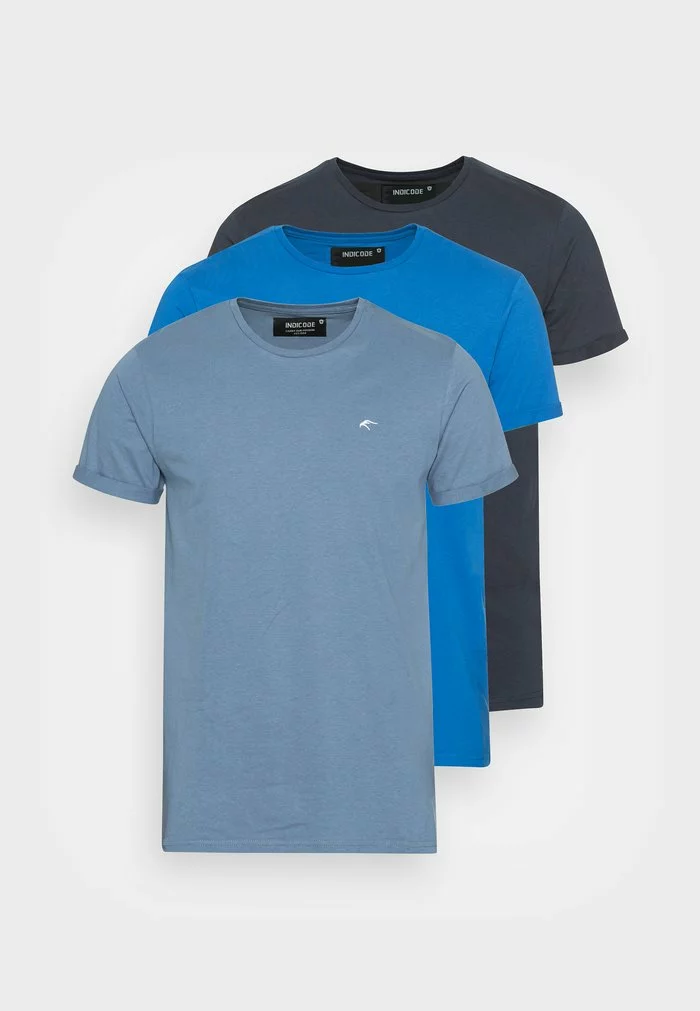 INDICODE JEANS SNYDER 3 PACK - T-shirt Basique - China Blue/baleine Blue/ Navy 6 INDICODE JEANS SNYDER 3 PACK - T-shirt Basique - China Blue/baleine Blue/ Navy – Image 6