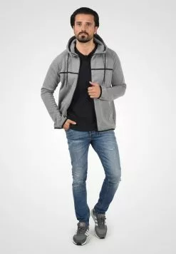 INDICODE JEANS IDNAGAGAMI - Sweat à Capuche Zippé - Grey Mix -INDICODE JEANS Boutique 9ac3eeffd044453f9e039320dbf92aed
