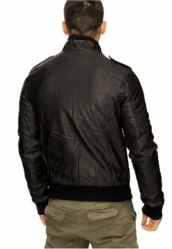 INDICODE JEANS INCO - Veste En Similicuir - Schwarz -INDICODE JEANS Boutique 9ad0e22e030c4dff9712fd56759f0d46
