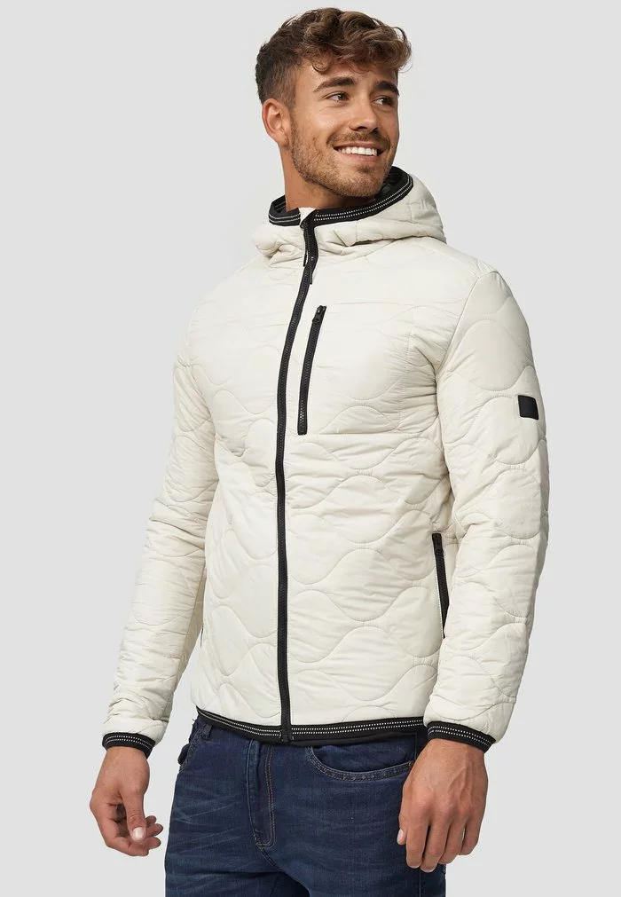 INDICODE JEANS Veste Mi-saison - White Asparagus 5 INDICODE JEANS Veste Mi-saison - White Asparagus – Image 5