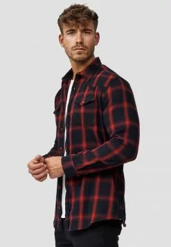 INDICODE JEANS ALTIN - Chemise - Tomato -INDICODE JEANS Boutique 9b02b8dabe0f4dcabcded445079c471d