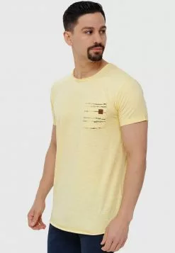 INDICODE JEANS MORAN - T-shirt Imprimé - Pale Banana -INDICODE JEANS Boutique 9c4c82947be54b63beab9095b46e9818