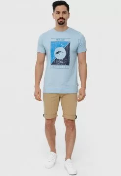 INDICODE JEANS T-shirt Imprimé - Blue Wave