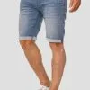 INDICODE JEANS CUBA CADEN - Short En Jean - Light Indigo