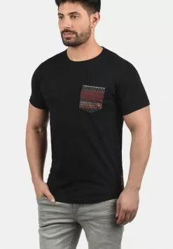 INDICODE JEANS IDPAXTON - T-shirt Imprimé - Black