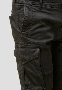 INDICODE JEANS ALEX - Pantalon Cargo - Black -INDICODE JEANS Boutique 9ce1ce166c6d4bde8c9944c04ab294ca
