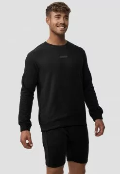 INDICODE JEANS BAXTER - Sweatshirt - Black -INDICODE JEANS Boutique 9ce3c37e0be64b75bd5772e38adcb6c4