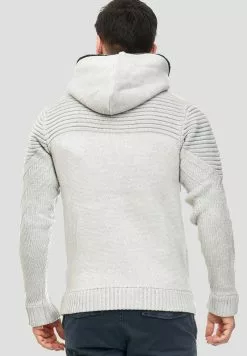 INDICODE JEANS Sweat à Capuche Zippé - Gray -INDICODE JEANS Boutique 9e1f7acb8fe84fb4a865261dd322c8b6