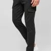 INDICODE JEANS SUPER STRETCH ECKHART - Pantalon Cargo - Raven