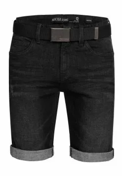 INDICODE JEANS CUBA - Short En Jean - Black -INDICODE JEANS Boutique 9f6b9508aab446598212f114761d361f