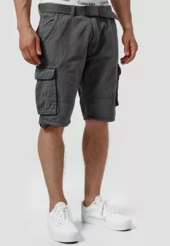 INDICODE JEANS MONROE - Short - Iron -INDICODE JEANS Boutique 9fe261aec1b44d92bc0e8a172969c9df