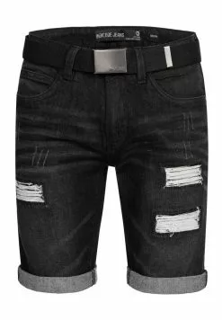 INDICODE JEANS CUBA CADEN - Short En Jean - Black -INDICODE JEANS Boutique a02c50c3ef0a4b60860f841599e2e44c