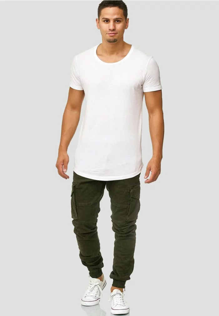 INDICODE JEANS ALEX - Pantalon Cargo - Dark Green 2 INDICODE JEANS ALEX - Pantalon Cargo - Dark Green – Image 2