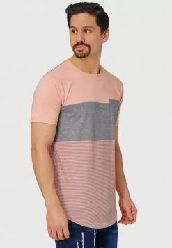 INDICODE JEANS PORTER - T-shirt Imprimé - Coral Cloud -INDICODE JEANS Boutique a1a34ddf026d4bf3ab22b552255a5dbb