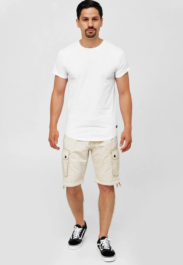 INDICODE JEANS CARGO ABNER - Short - Fog 2 INDICODE JEANS CARGO ABNER - Short - Fog – Image 2