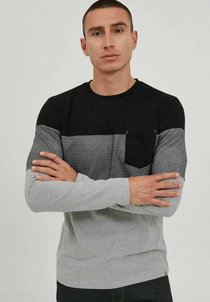 INDICODE JEANS IDAMADEO - T-shirt à Manches Longues - Black 1 INDICODE JEANS IDAMADEO - T-shirt à Manches Longues - Black