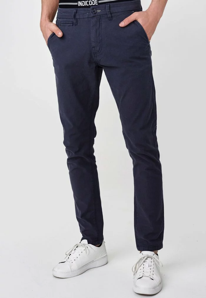 INDICODE JEANS CREED - Chino - Navy 1 INDICODE JEANS CREED - Chino - Navy