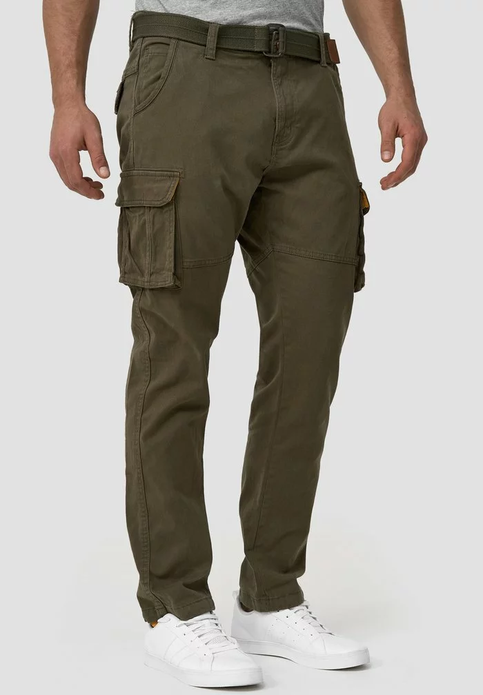 INDICODE JEANS MATHEN - Pantalon Cargo - Army 2 INDICODE JEANS MATHEN - Pantalon Cargo - Army – Image 2
