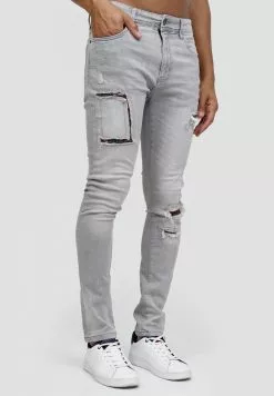 INDICODE JEANS COMPTON - Jeans Skinny - Vintage Grey -INDICODE JEANS Boutique a49491f2b15b40f6a597e042ab25b0dd