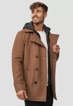 INDICODE JEANS Manteau Court - Camel -INDICODE JEANS Boutique a4c18cee4b1145179d520c868e9492ae