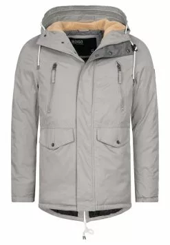 INDICODE JEANS Parka - Light Grey -INDICODE JEANS Boutique a4cd563ebd914aab900e49a153e6e2a5