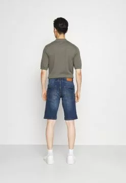 INDICODE JEANS KADEN HOLES - Short En Jean - Medium Indigo -INDICODE JEANS Boutique a526d5b5d2ac454ab4435c5182379816