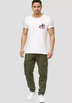 INDICODE JEANS Pantalon Cargo - Army