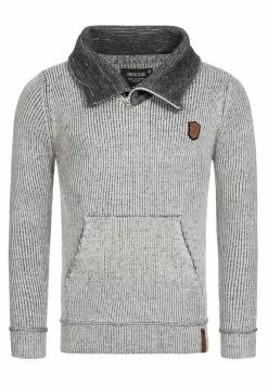 INDICODE JEANS DANE - Pullover - Light Grey -INDICODE JEANS Boutique a5de55cda00b4aa1bad7ae87593d728f