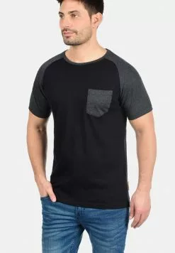 INDICODE JEANS IDGRESHAM - T-shirt Imprimé - Black