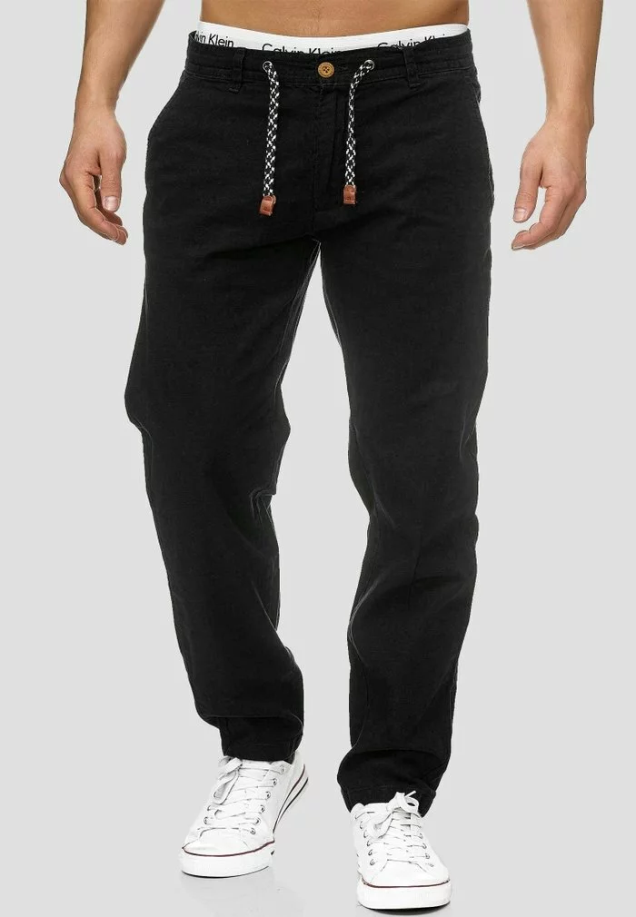 INDICODE JEANS Chino - Black 1 INDICODE JEANS Chino - Black