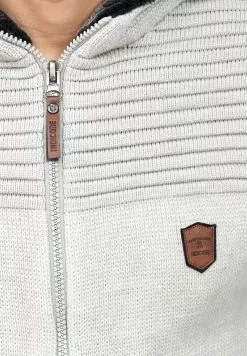 INDICODE JEANS Sweat à Capuche Zippé - Gray -INDICODE JEANS Boutique a78f35c4a0e745ed830eceaae5d3921d