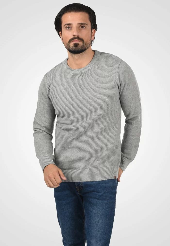 INDICODE JEANS IDRICARDO - Pullover - Light Grey Mix 1 INDICODE JEANS IDRICARDO - Pullover - Light Grey Mix