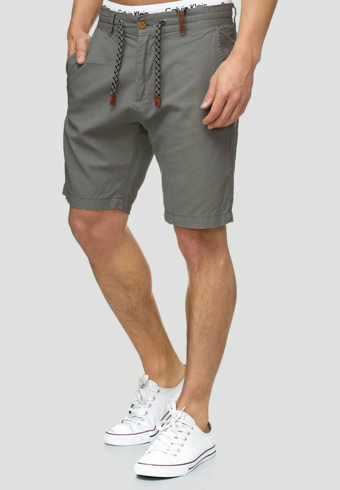 INDICODE JEANS Short - Iron 1 INDICODE JEANS Short - Iron