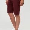 INDICODE JEANS ECKERD - Short - Bordeaux Mix