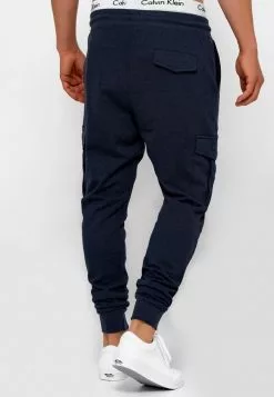 INDICODE JEANS BENDNER - Pantalon Cargo - Navy Mix -INDICODE JEANS Boutique a93524b0096f4a079dc54af875432ae8