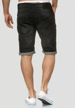 INDICODE JEANS CUBA CADEN - Short En Jean - Black -INDICODE JEANS Boutique a95cccbe810e404b9e2c3fb01b9a9c94