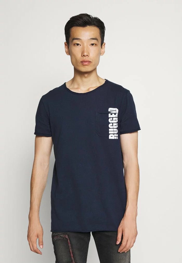 INDICODE JEANS NOVAST - T-shirt Imprimé - Navy 1 INDICODE JEANS NOVAST - T-shirt Imprimé - Navy