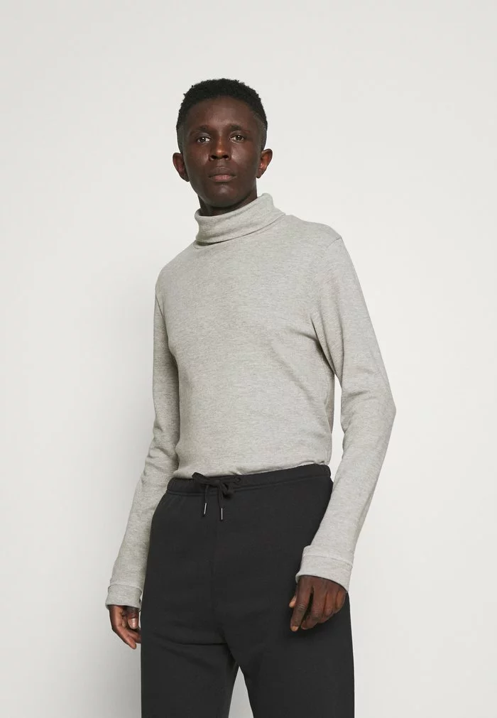 INDICODE JEANS ACOSTEEN ROLLI 2 PACK - T-shirt à Manches Longues - Grey Mix / Black 1 INDICODE JEANS ACOSTEEN ROLLI 2 PACK - T-shirt à Manches Longues - Grey Mix / Black