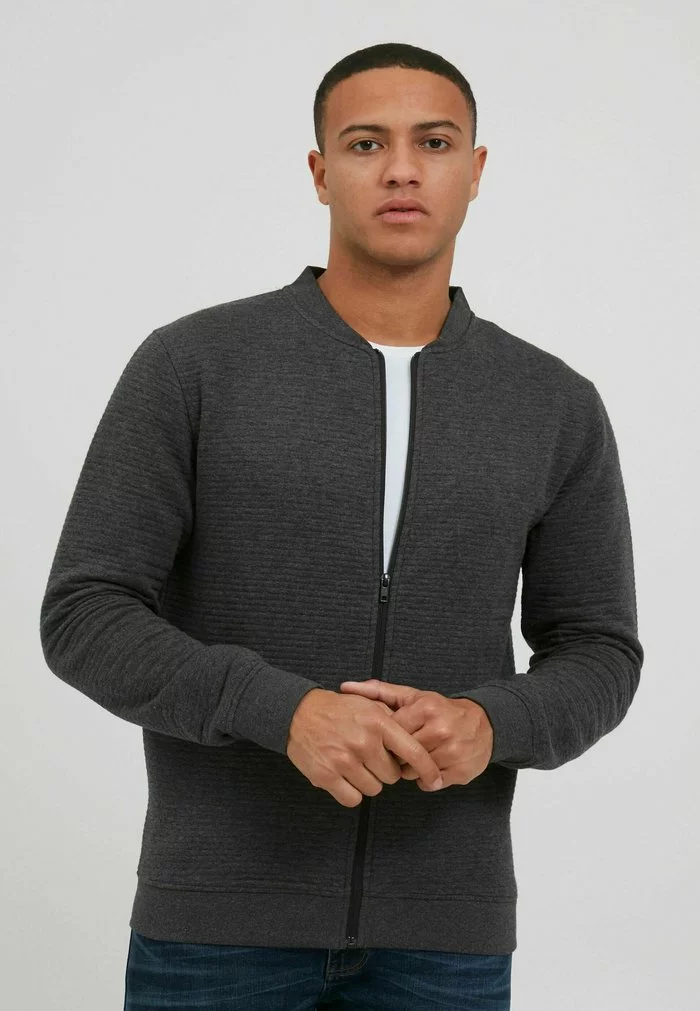 INDICODE JEANS IDBRONTE - Sweat à Capuche Zippé - Charcoal Mix 1 INDICODE JEANS IDBRONTE - Sweat à Capuche Zippé - Charcoal Mix