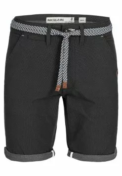 INDICODE JEANS Short - Black -INDICODE JEANS Boutique aa66aefd07054de5ac1a45e1bf70b754