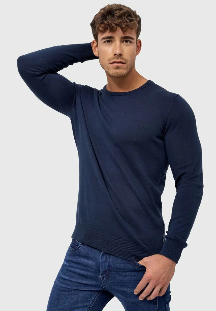 INDICODE JEANS Sweatshirt - Navy 4 INDICODE JEANS Sweatshirt - Navy – Image 4