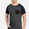 INDICODE JEANS IDGRESHAM - T-shirt Imprimé - Charcoal/black