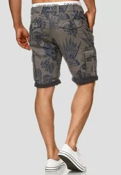 INDICODE JEANS ALBERT - Short - Light Gray -INDICODE JEANS Boutique ac176aec40224fb1a7e1d21317908a7e