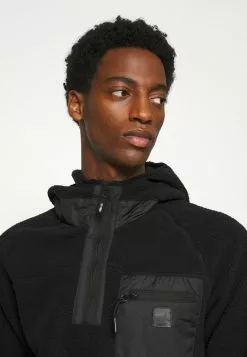 INDICODE JEANS ELLERSLIE - Sweat Polaire - Black -INDICODE JEANS Boutique ac5add3df44049c6a3519944e3f943cf