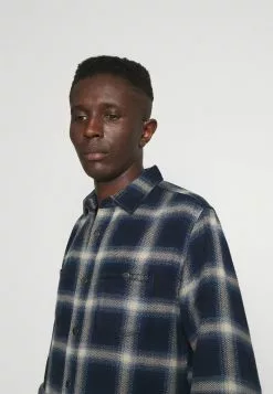 INDICODE JEANS CAMERON - Chemise - Navy -INDICODE JEANS Boutique adee120e131343f29480733ace5bd1f3