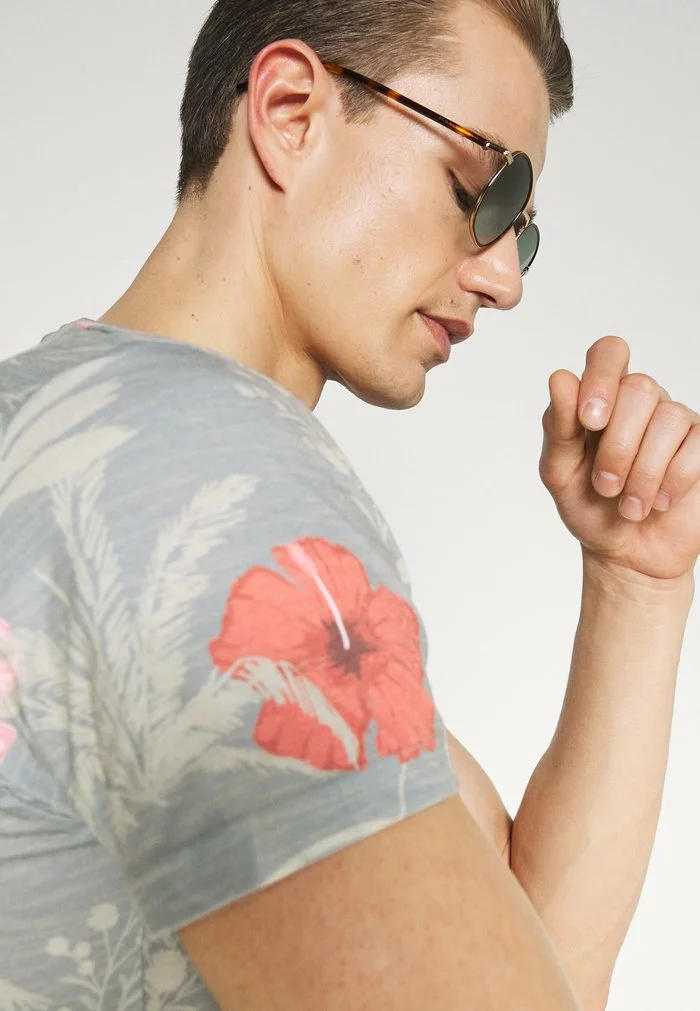 INDICODE JEANS CADIZ BRILIANT - T-shirt Imprimé - Light Grey 4 INDICODE JEANS CADIZ BRILIANT - T-shirt Imprimé - Light Grey – Image 4