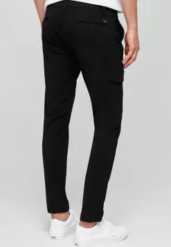 INDICODE JEANS SUPER STRETCH ECKHART - Pantalon Cargo - Black -INDICODE JEANS Boutique afde044619f34309ac9fac3ae8a1ce6a